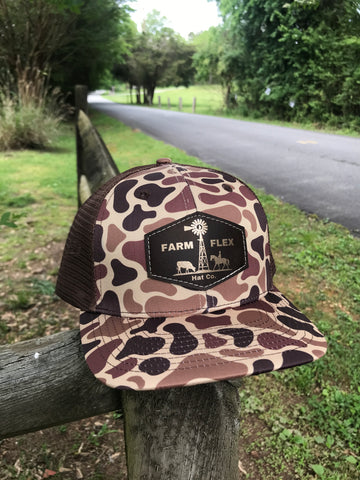 “Old School” Vintage Duck Camo Windmill Patch Hat