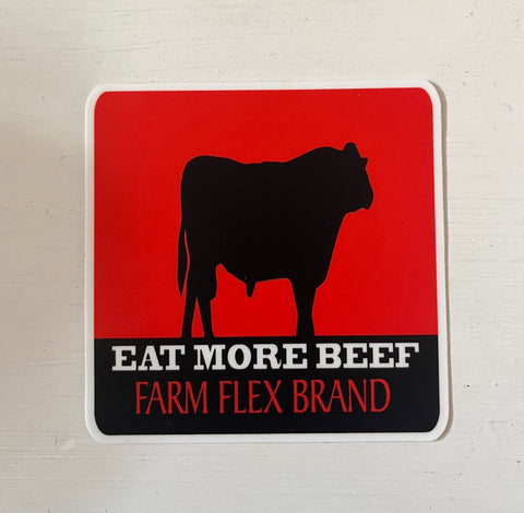 Eat More Beef Decal Sticker