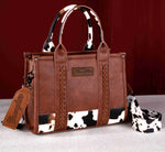 Wrangler Cow Hide Tote Bag/Purse