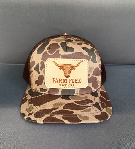 Longhorn Brown Duck Camo Hat