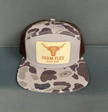 Bark Brown Duck Camo Longhorn Hat
