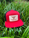 Red Longhorn Patch Hat