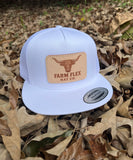 Snow White Longhorn Patch Hat
