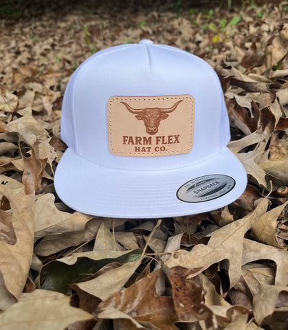 Snow White Longhorn Patch Hat