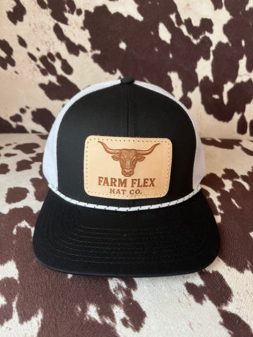 Black Longhorn Rope Hat