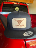 Black Longhorn Patch Hat
