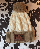 Leather Patch Beanie